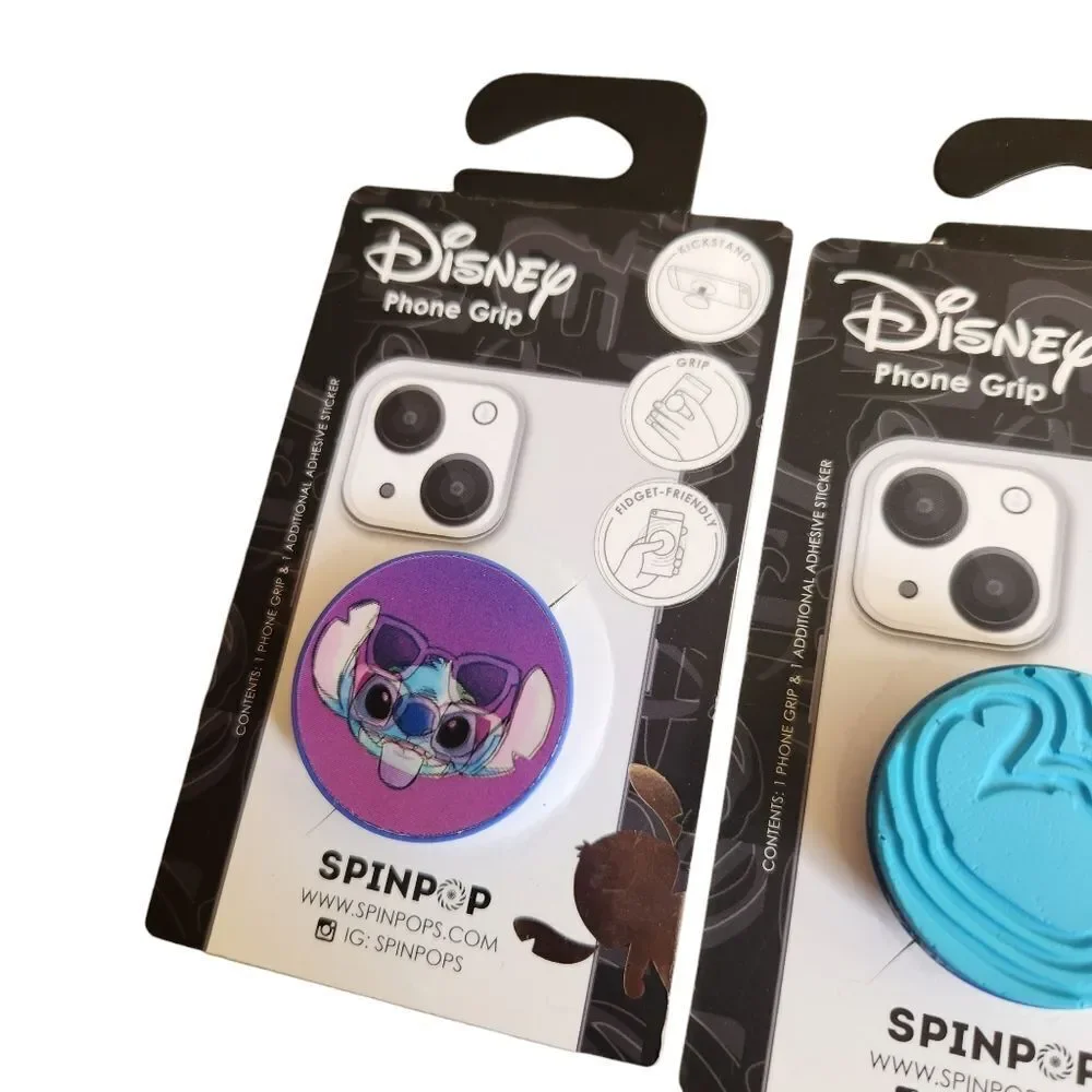Lilo & Stitch Disney Spin Pop Phone Grips NWT Unused Lot of 2 Hologram